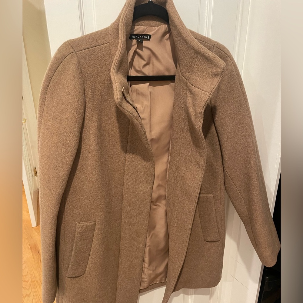 J.Crew Mercantile Tan Wool Jacket - Picture 4 of 6